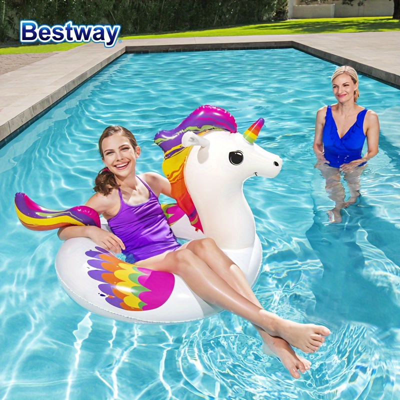 Pool Float Ring Inflatable - ベストウェイ 36159 プールフロート、インフレータブルラバーリング、ジャンボインフレータブルプールフロート、プールライドオントイズ、ポンプなし大人用プールフロート