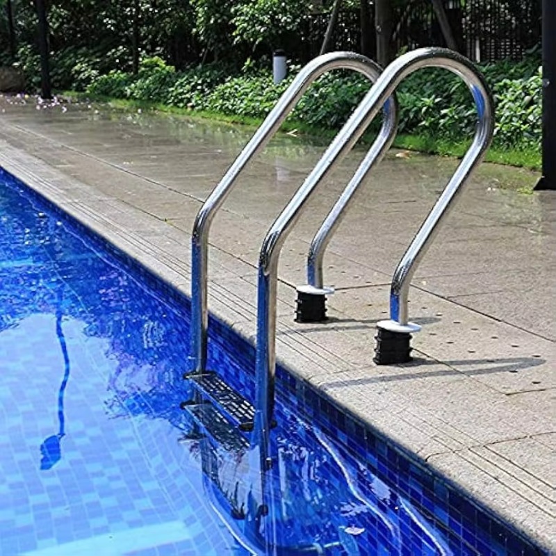 Pool Ladder Above Ground - SS304防錆スイミングプールラダー、安全ステップ構造、埋め込み式および地上設置型カスタム屋外スイミングプール用