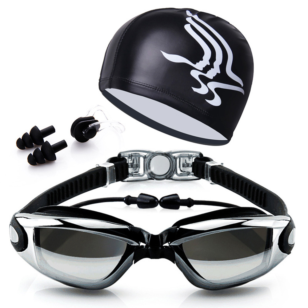 男性と女性のための水泳用ゴーグルのキット,コーティングされた - Swim Goggles Anti Fog Uv のレビューと価格
