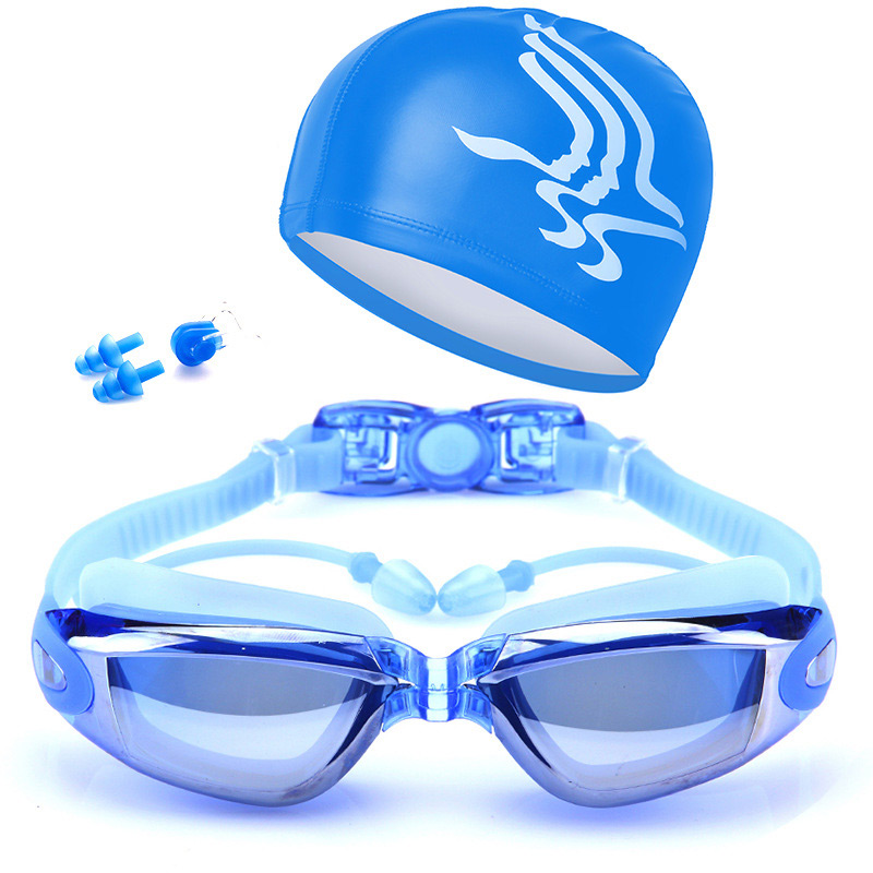 男性と女性のための水泳用ゴーグルのキット,コーティングされた - Swim Goggles Anti Fog Uv のレビューと価格