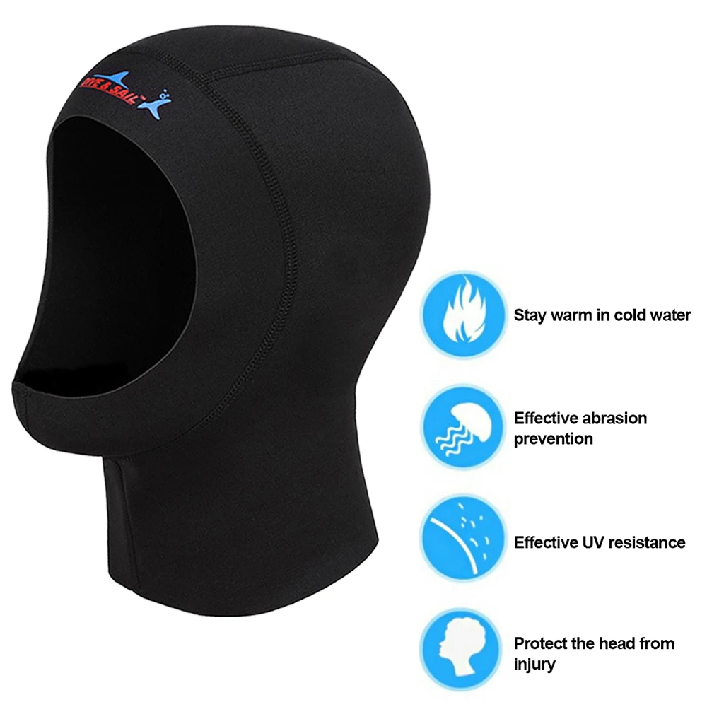 1 ミリメートルネオプレン男性女性釣りシュノーケリングフード - Snorkel Mask Full Face のレビューと価格