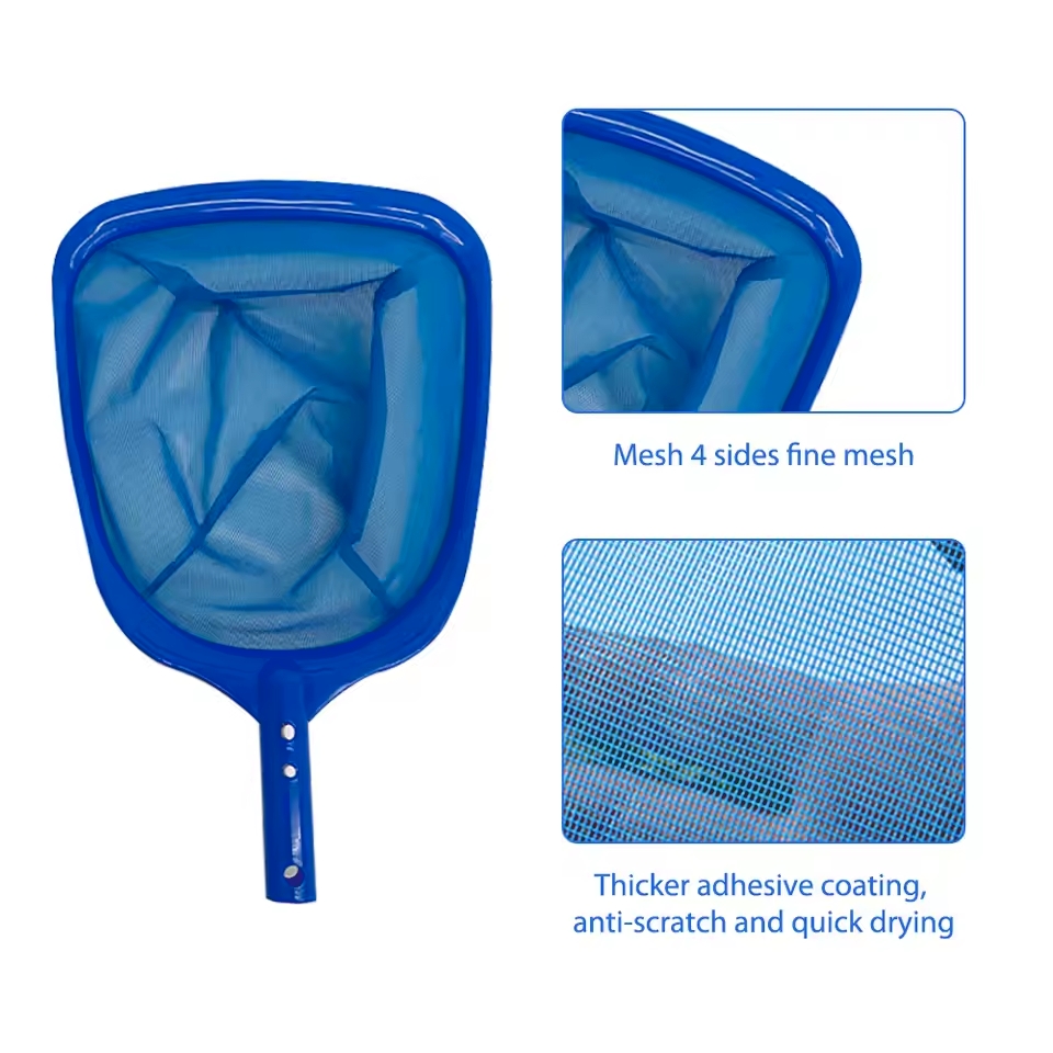 ブルー プールスキマーネット - 簡単に握れるハンドル付きで - Pool Skimmer Net のレビューと価格