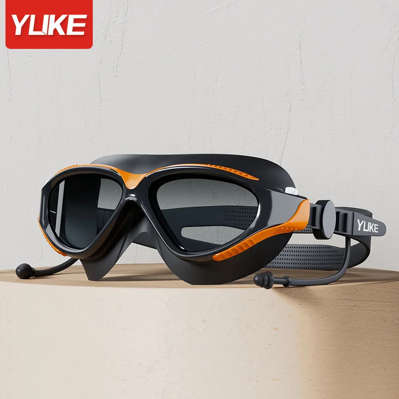 ビッグフレームプロフェッショナル HD 防曇シリコーン水泳ゴ - Swim Goggles Anti Fog Uv のレビューと価格