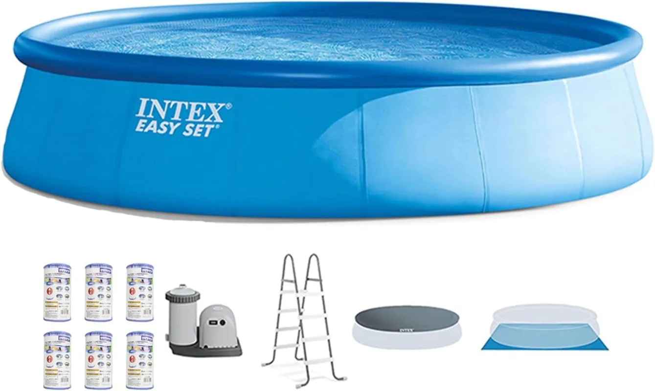 インテックス イージーセット 18フィート x 48インチ  - Pool Ladder Above Ground のレビューと価格