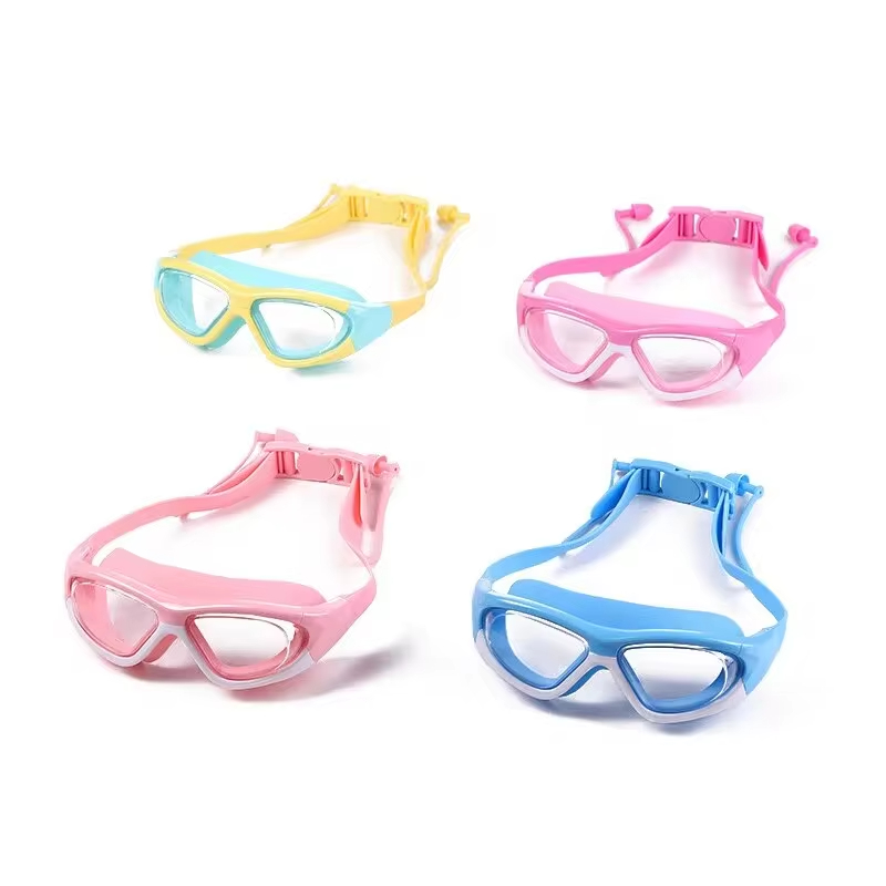 高精細子供用防水防曇水泳用大型フレームメガネ、便利なゴーグル - Swim Goggles Anti Fog Uv のレビューと価格