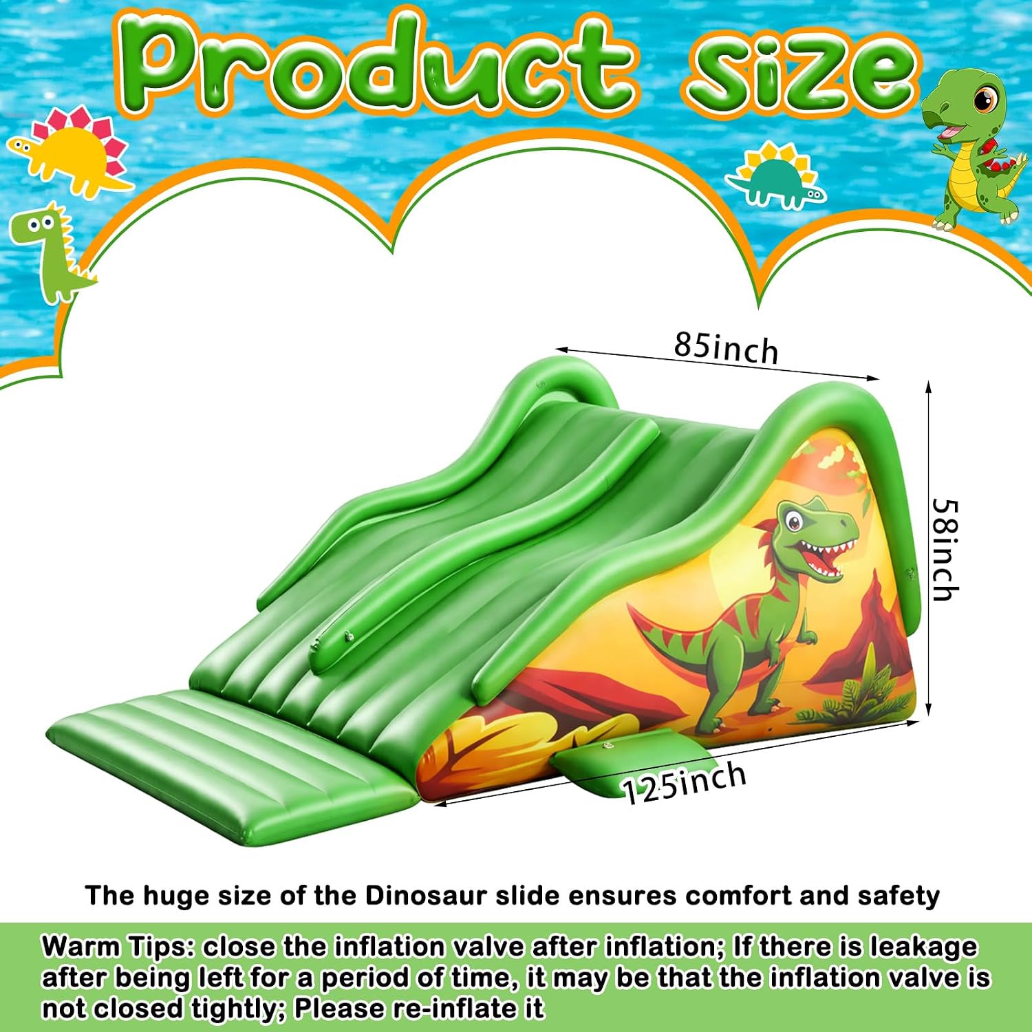 子供から大人まで楽しめる、125インチの巨大な空気で膨らませ - Water Slide Inflatable のレビューと価格