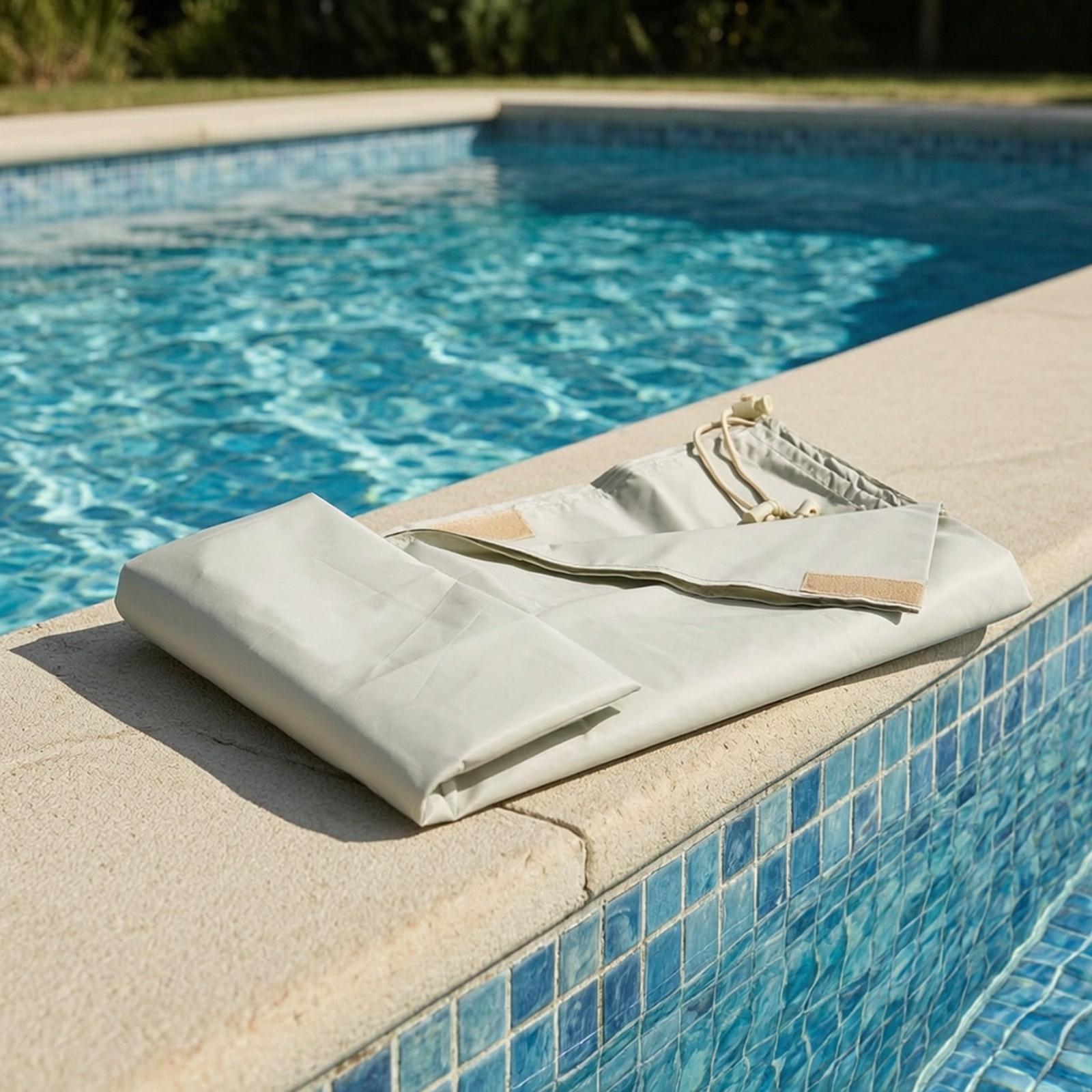 長方形のプール用カバー。防水仕様で、防塵性にも優れ、ご自宅や - Pool Cover Waterproof のレビューと価格