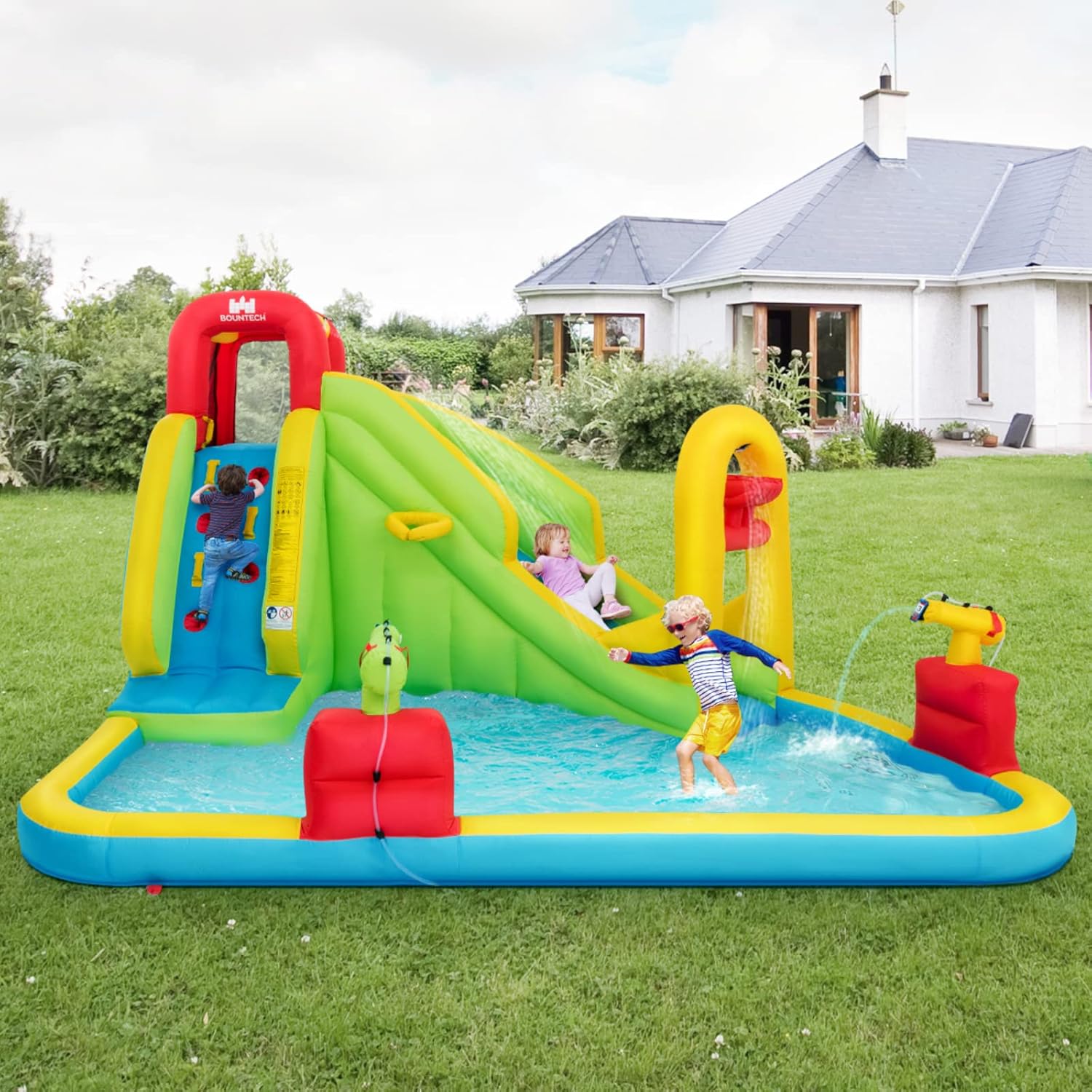 巨大なインフレータブルウォーターパーク遊具 - 子供用ブロウ - Water Slide Inflatable のレビューと価格