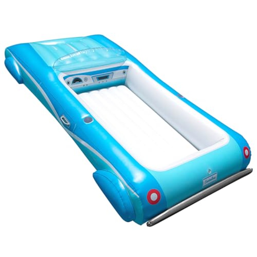 インフレータブルスイミングプールフロートラウンジャーマットレ - Pool Lounger Inflatable のレビューと価格