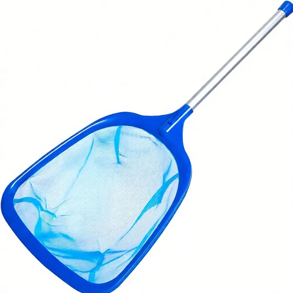大容量の深型プールネット。丈夫な柄付きで、プールの表面清掃に - Pool Skimmer Net のレビューと価格